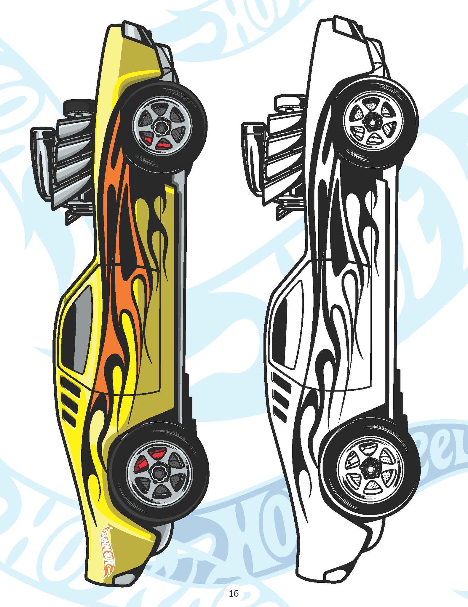 Hot Wheels Copy Colouring Book