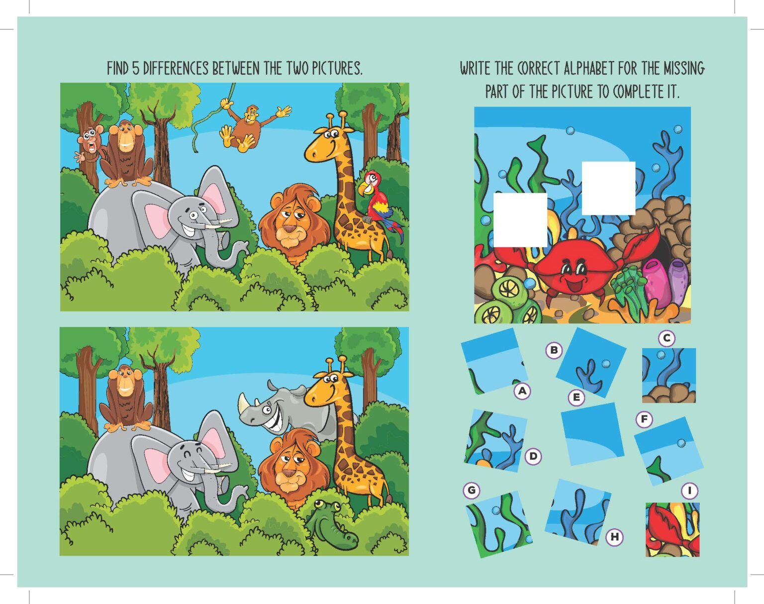 Dreamland Fun with Animals Activity & Colouring