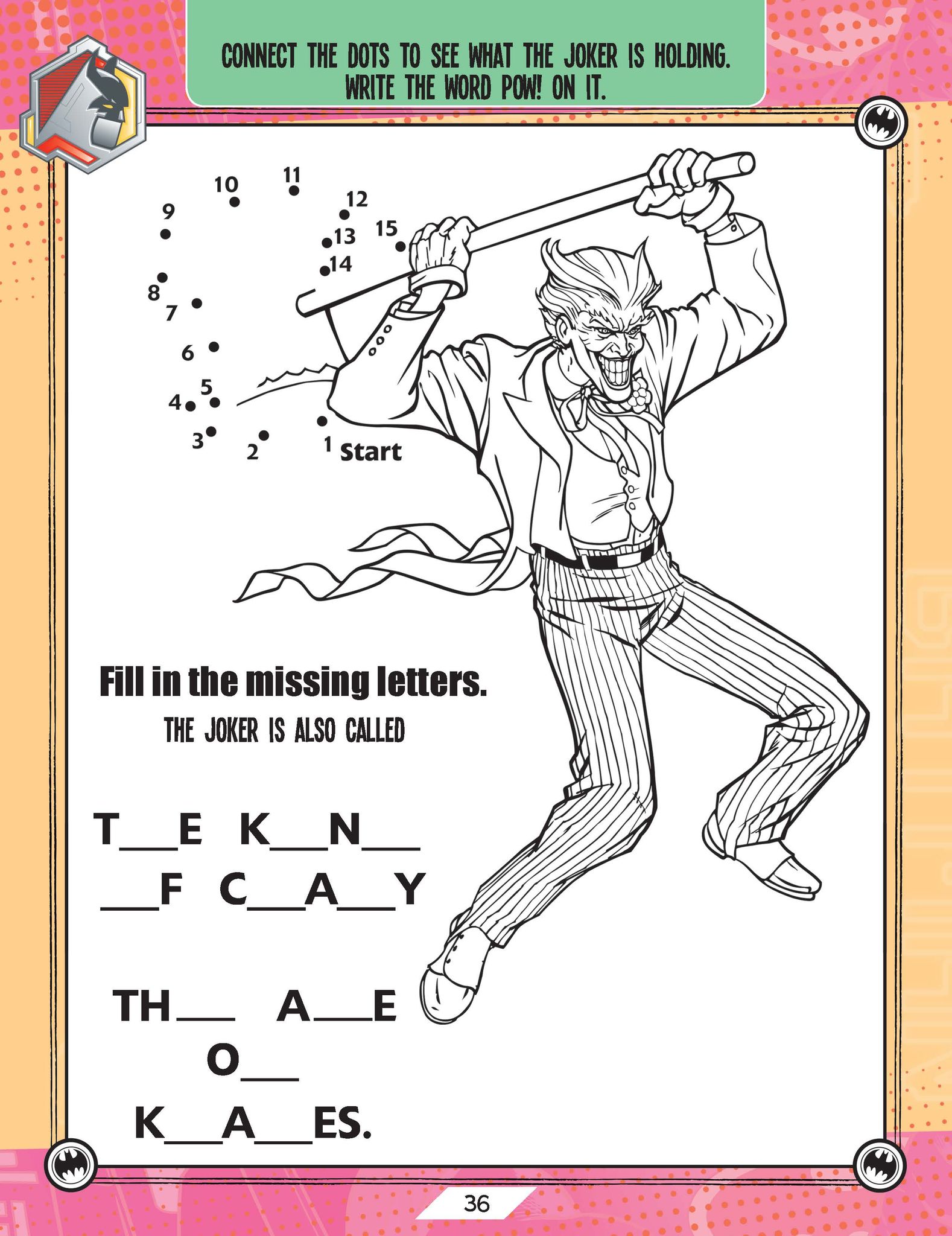 Batman Activity and Colouring Book