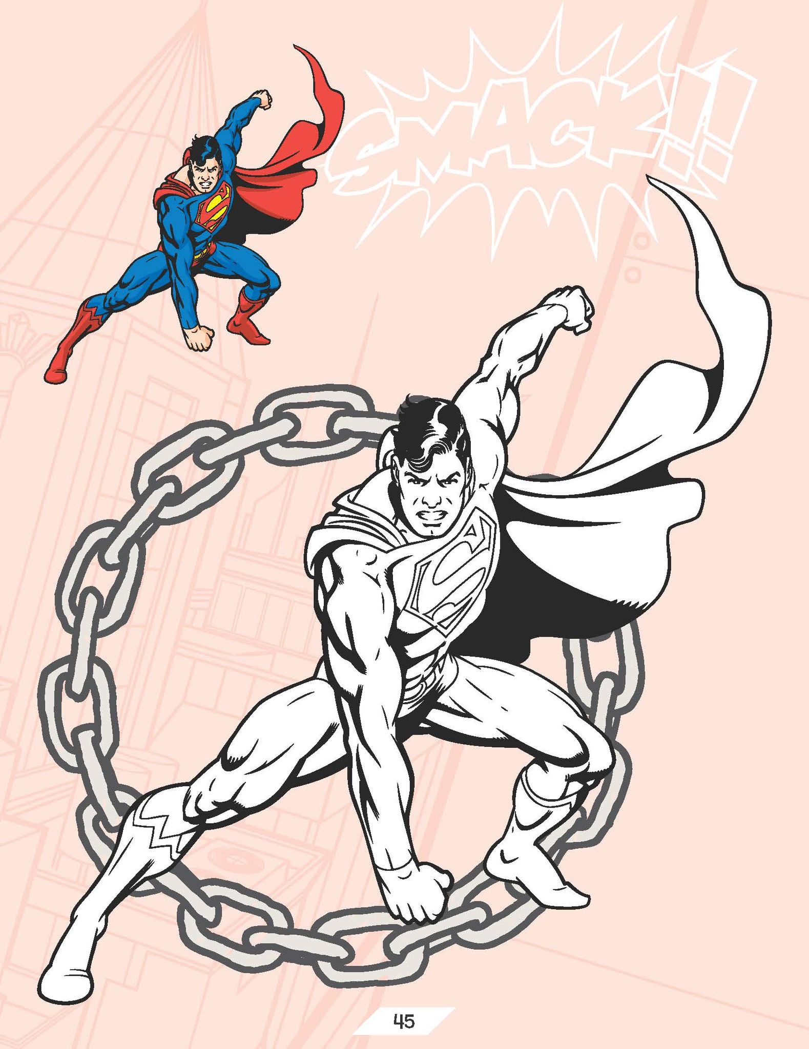 Superman Copy Colouring Book
