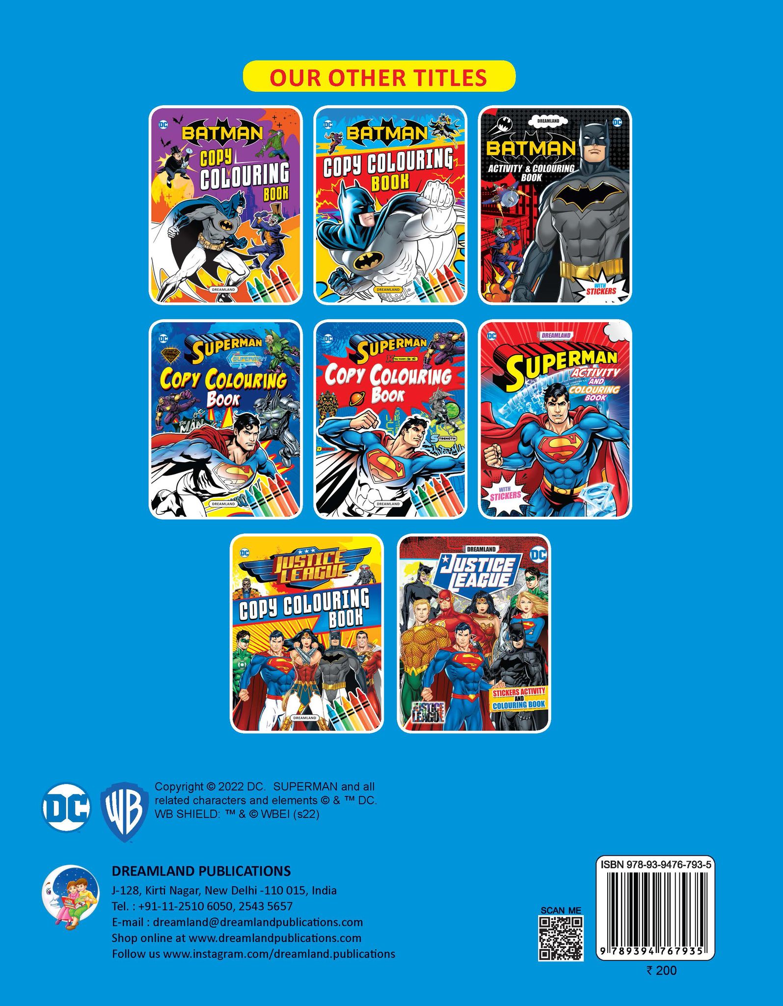 Superman Copy Colouring Book