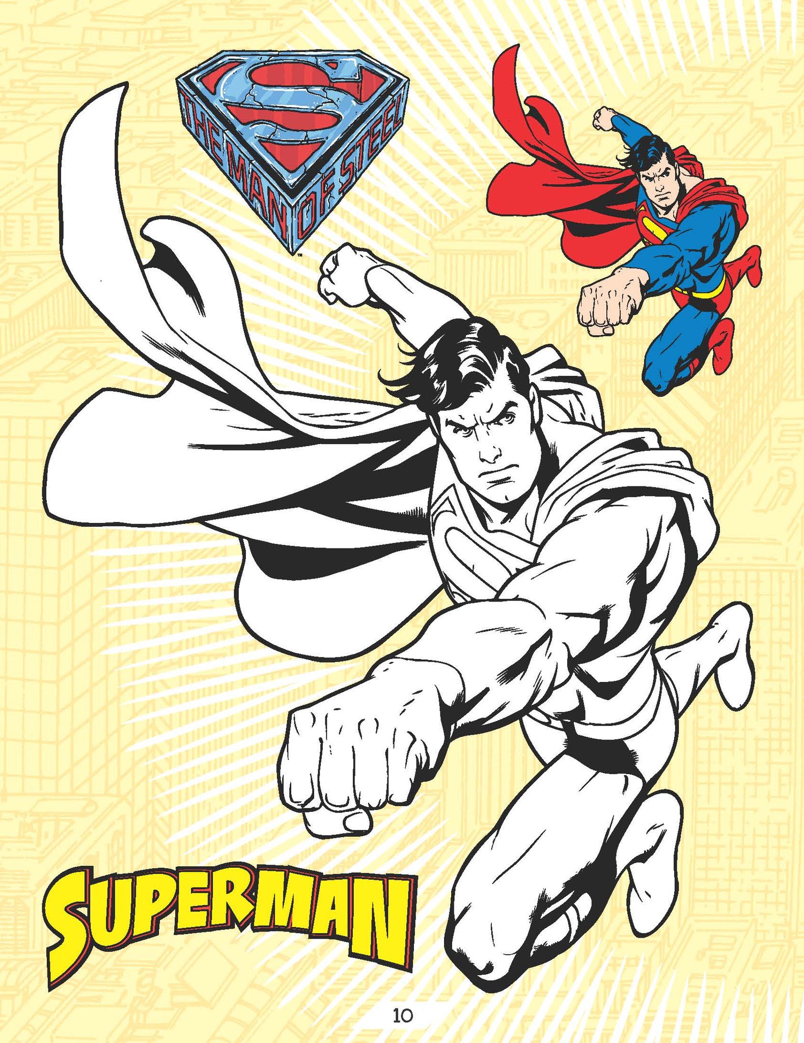 Superman Copy Colouring Book