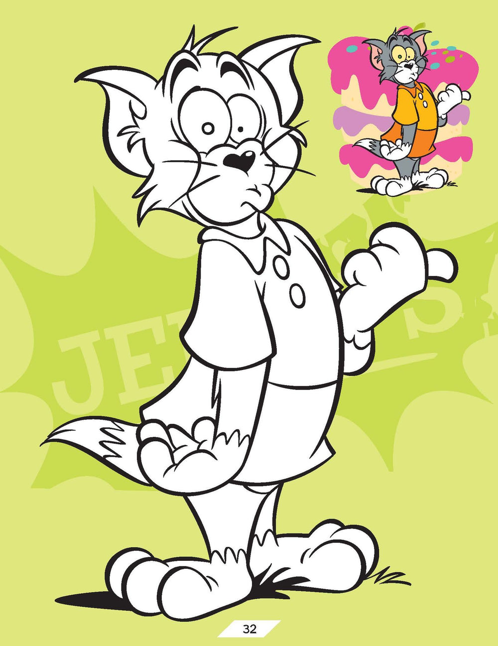 Tom and Jerry Copy Colouring Book