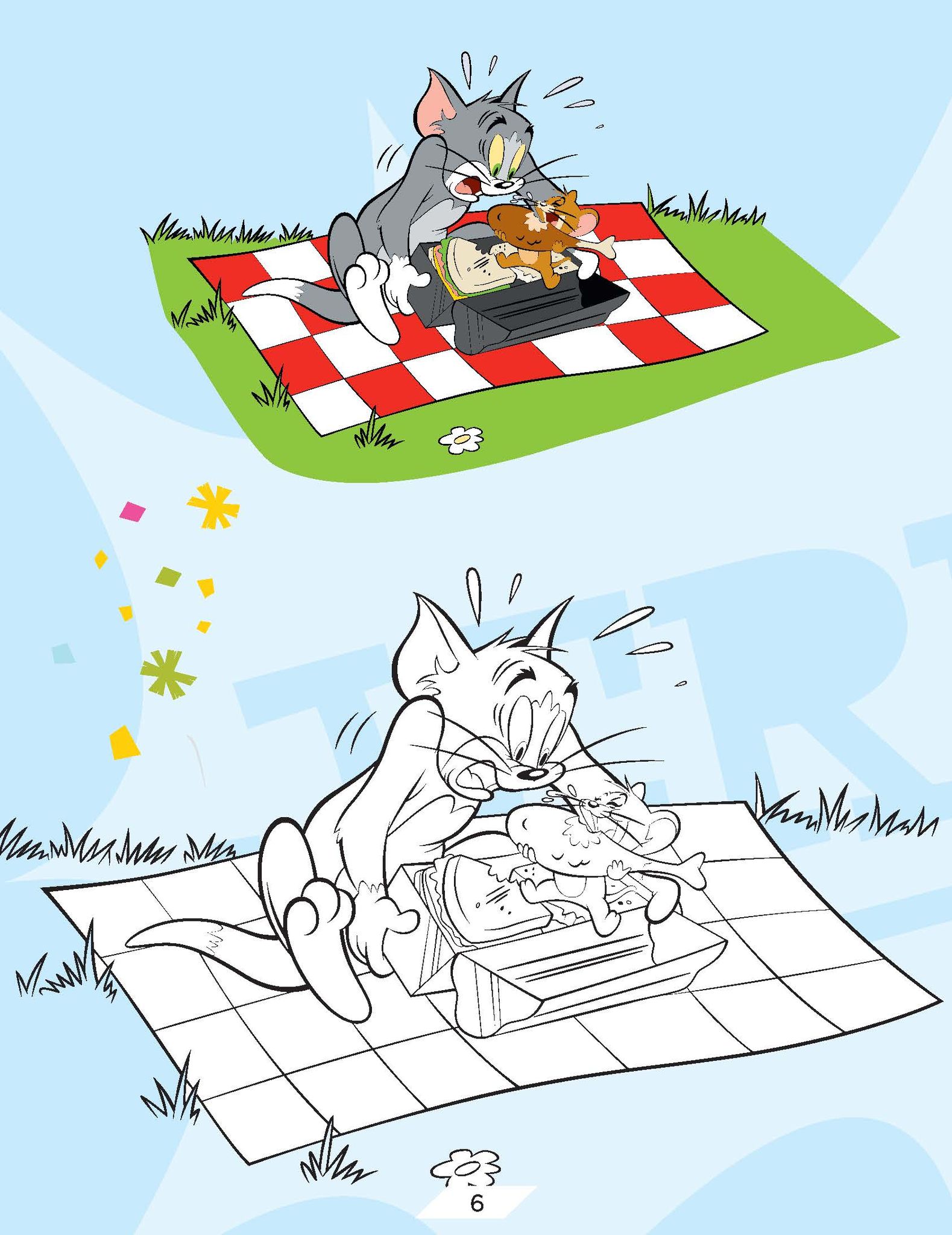 Tom and Jerry Copy Colouring Book