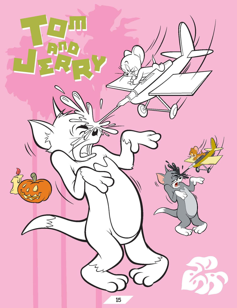 Tom and Jerry Copy Colouring Book