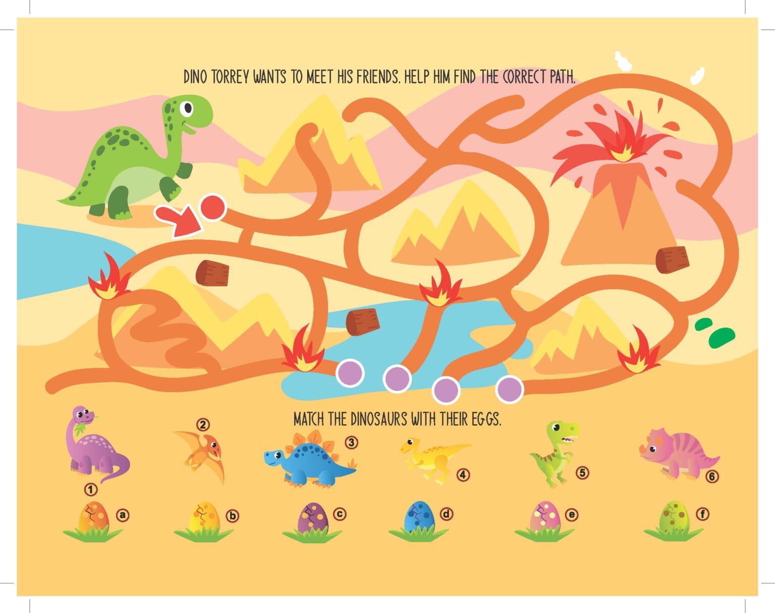 Dreamland Fun with Dinosaur Activity & Colouring