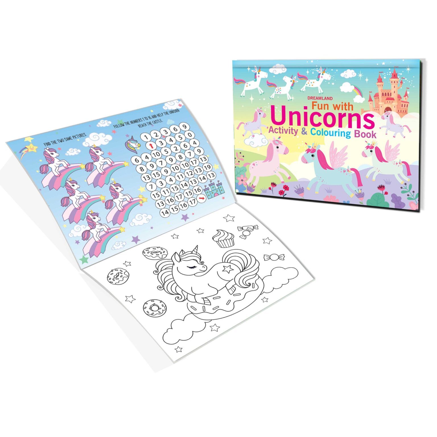 Dreamland Fun with Unicorns Activity & Colouring