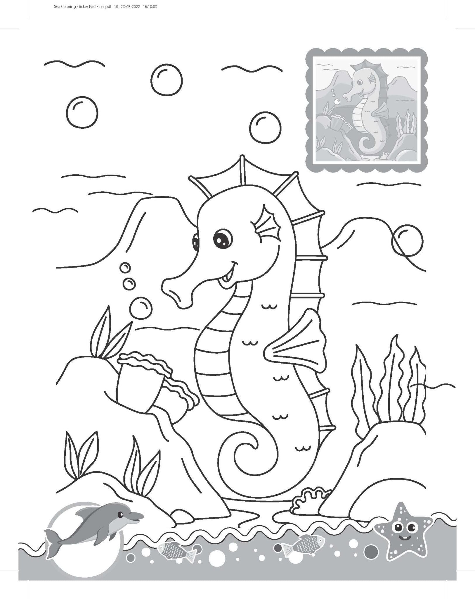 Dreamland Ocean- It's Colour time with Stickers