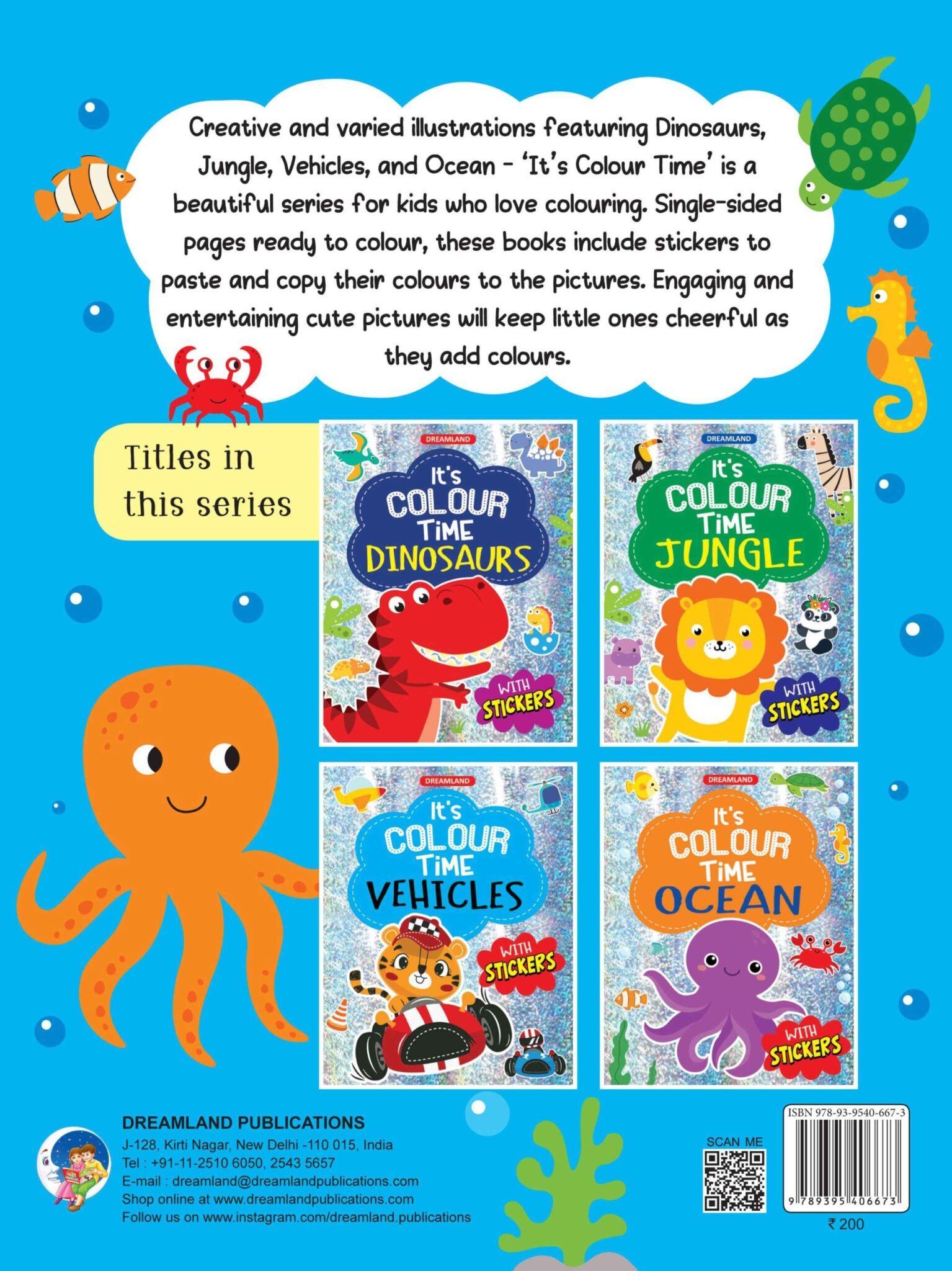 Dreamland Ocean- It's Colour time with Stickers
