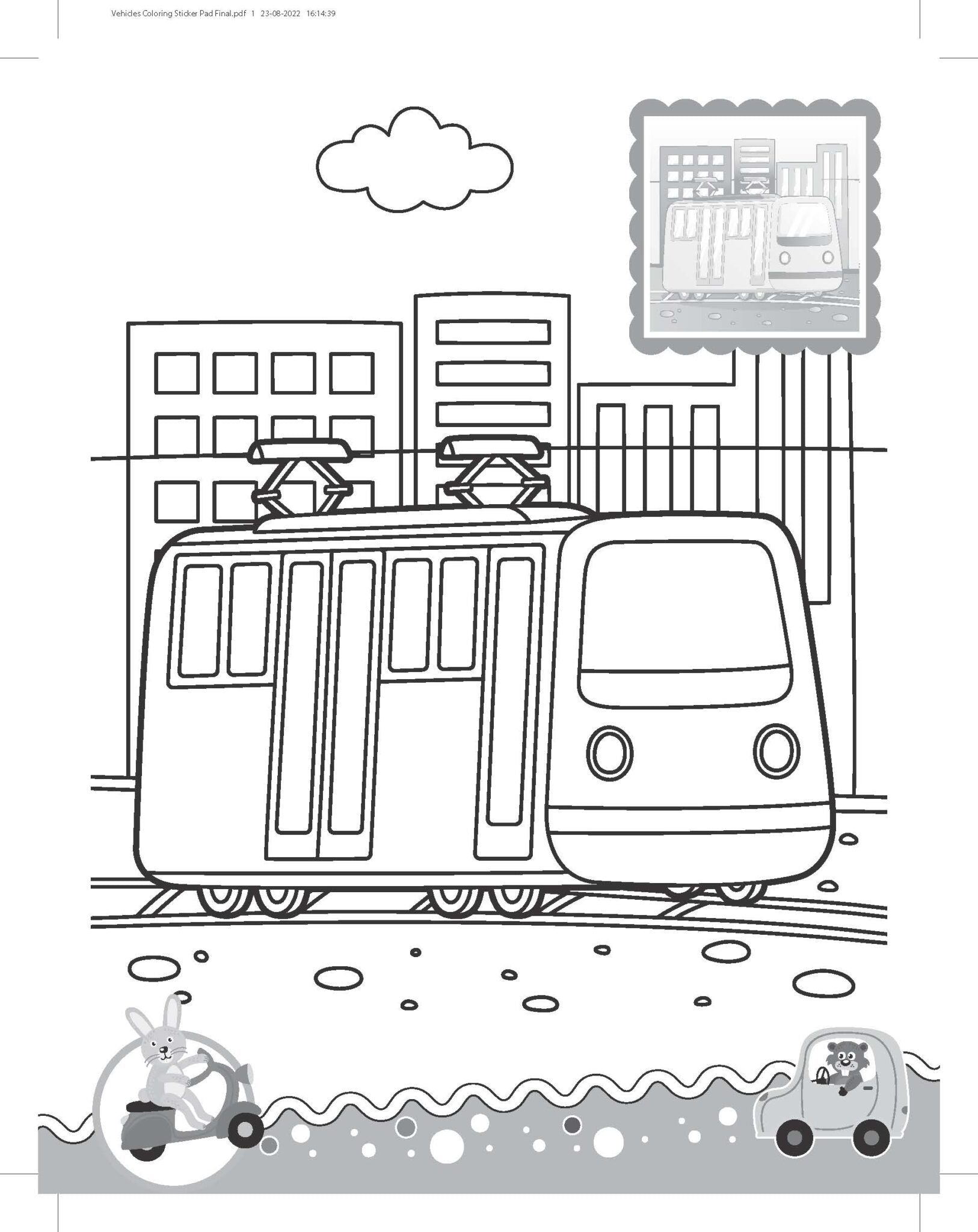 Dreamland Vehicles- It's Colour time with Stickers