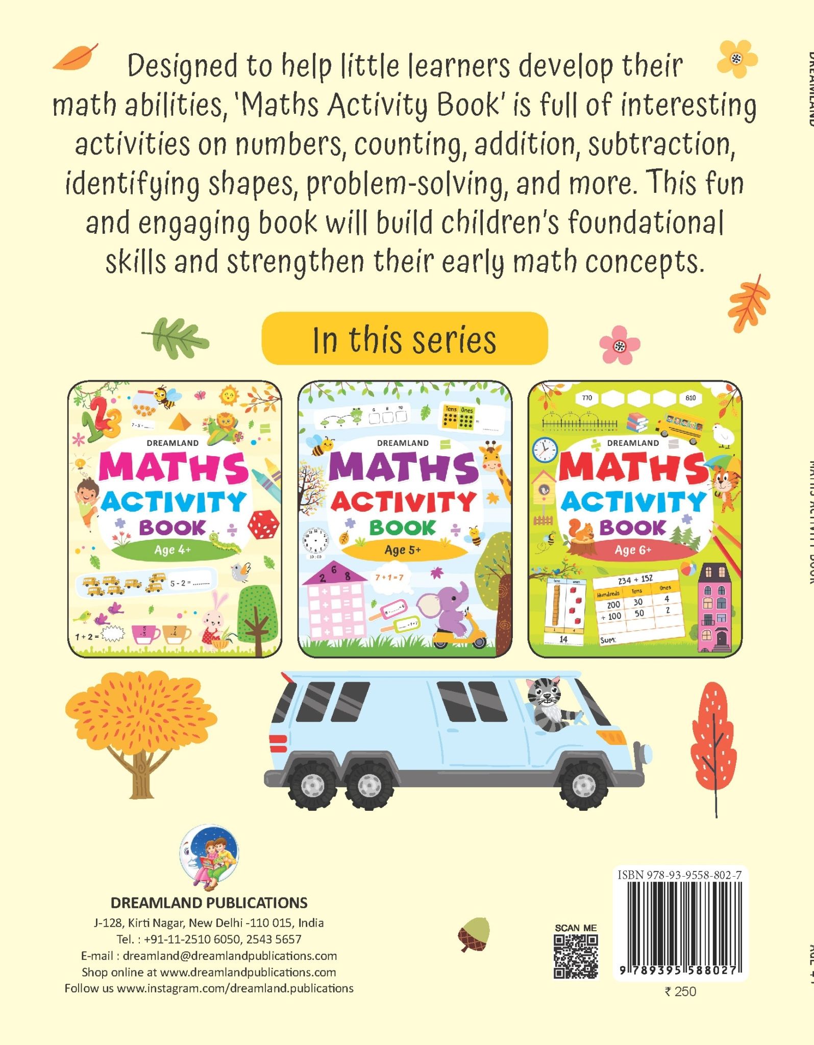 Dreamland Publications - Maths Activity Book Age 4+
