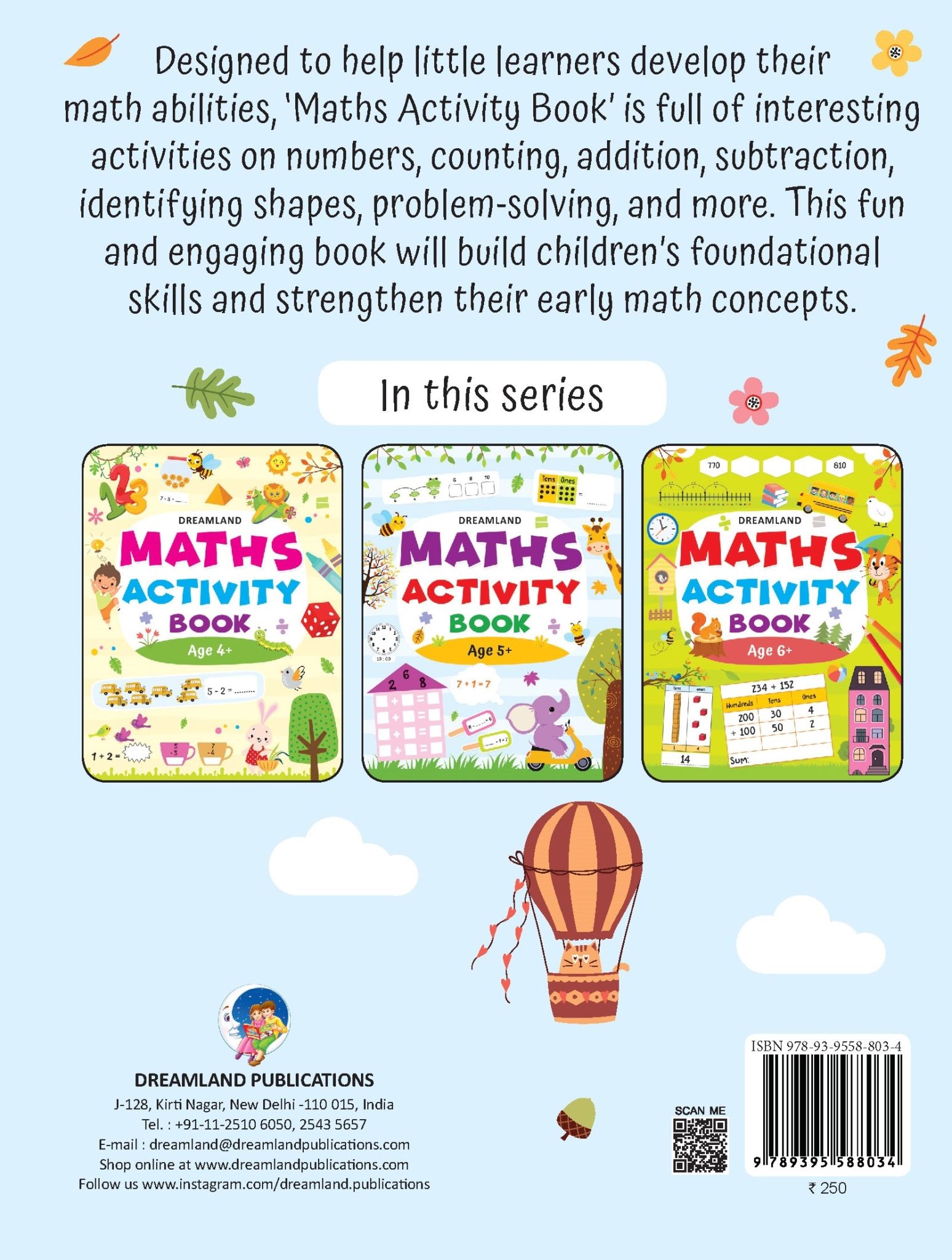 Dreamland Publications - Maths Activity Book Age 5+