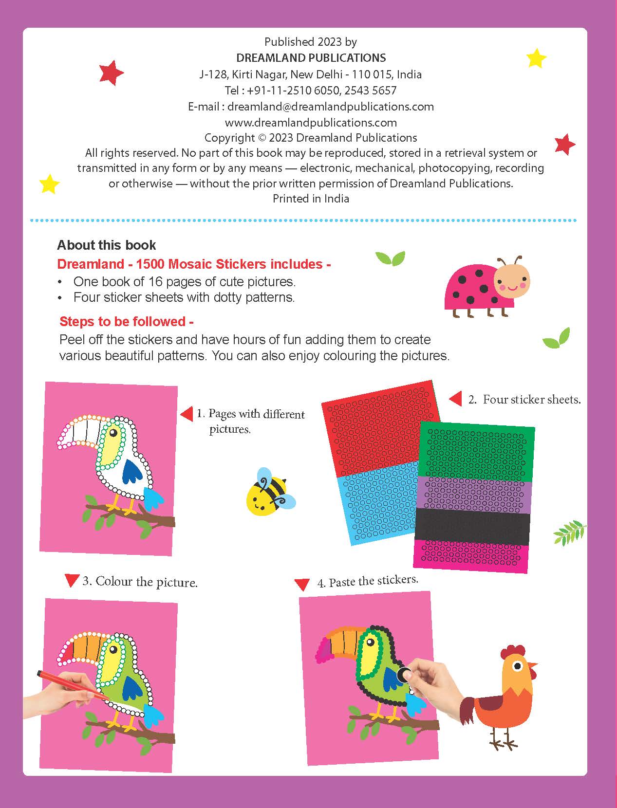 Dreamland Publications - 1500 Mosaic Stickers Book 2