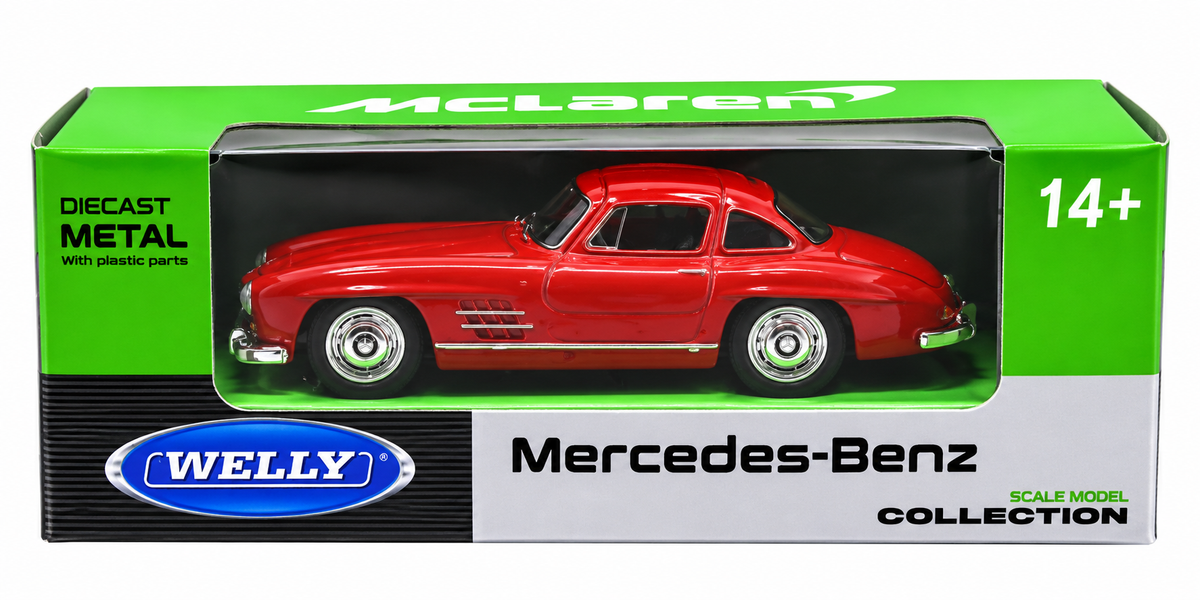 Welly: Mercedes-Benz 300 SL - Red