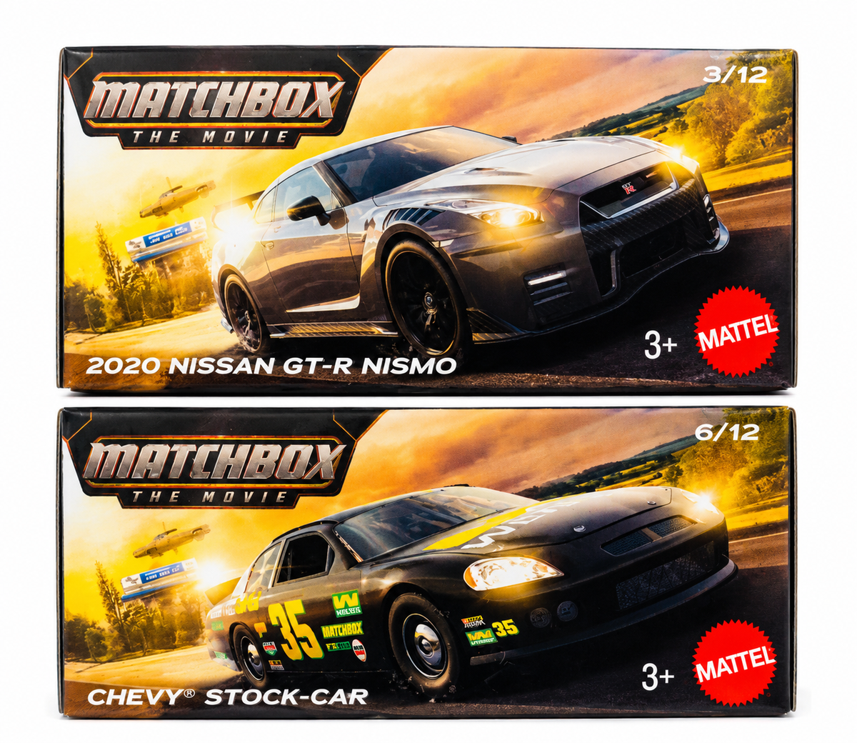 Matchbox 2020 Nissan GT-R Nismo and Chevy Stock - Car