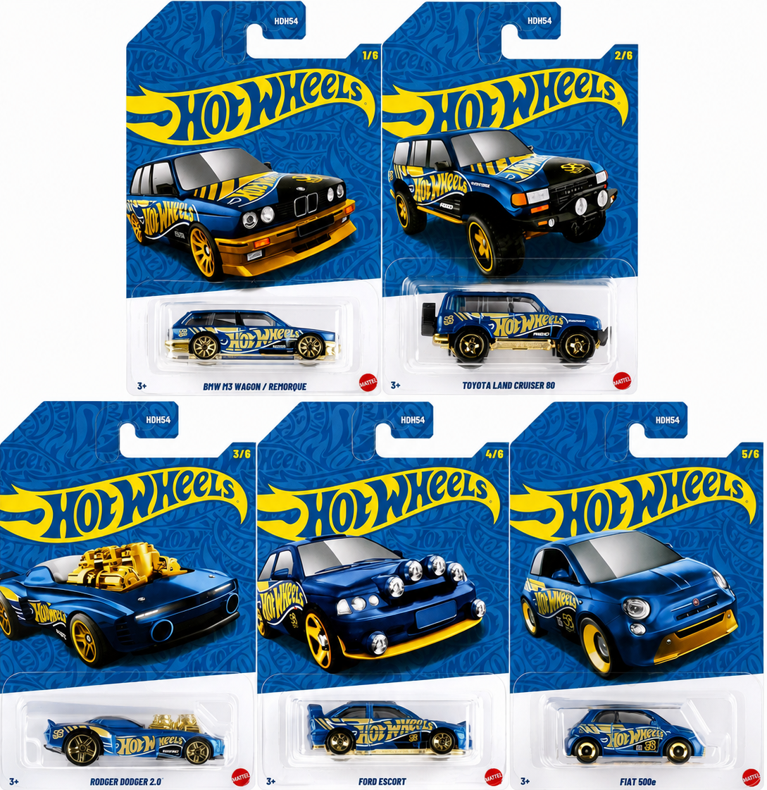 Hot Wheels 2026 Pearl & Chrome Set of 5 Cars