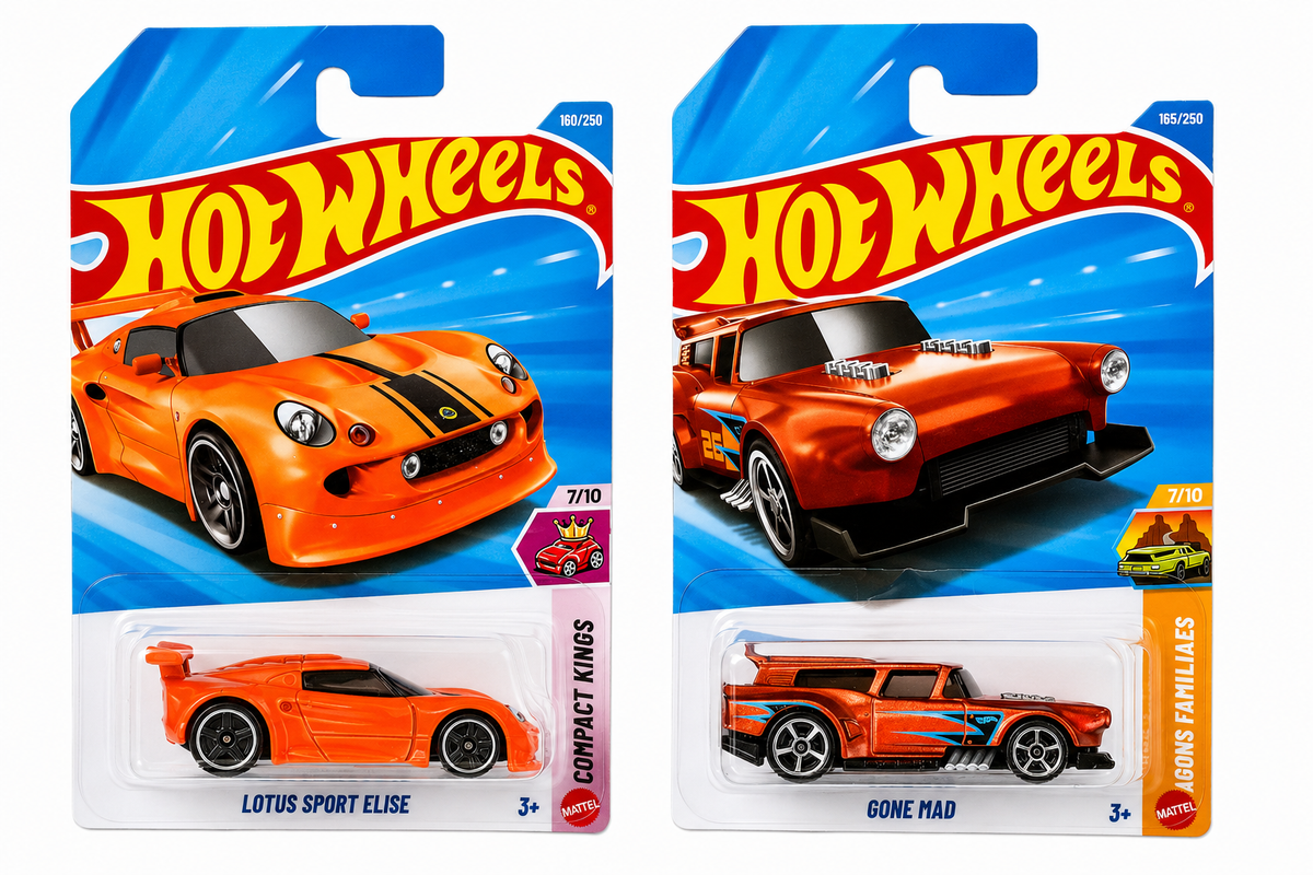Hot Wheels Lotus Sport Elise and Gone Mad