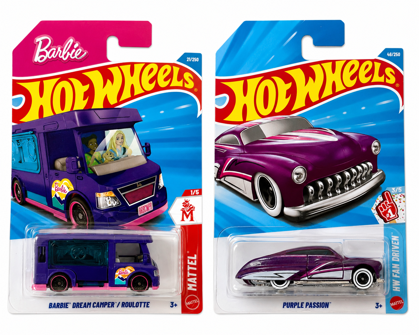 Hot Wheels Barbie Dream Camper / Roulotte and Purple Passion