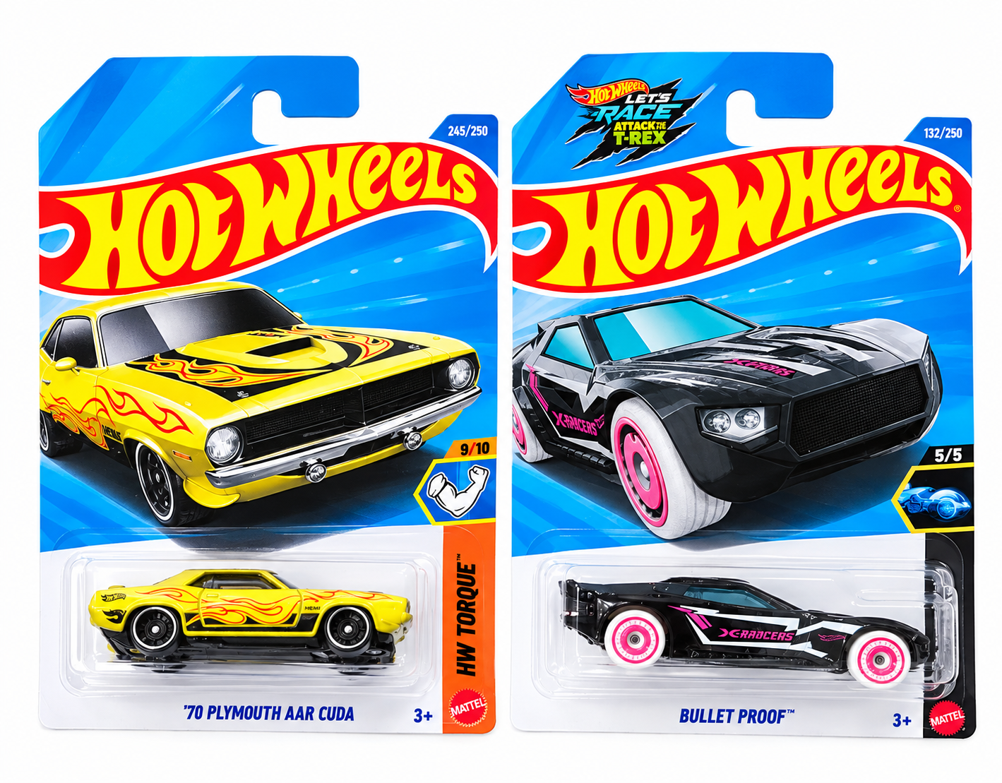 Hot Wheels '70 Plymouth AAR Cuda and Bullet Proof
