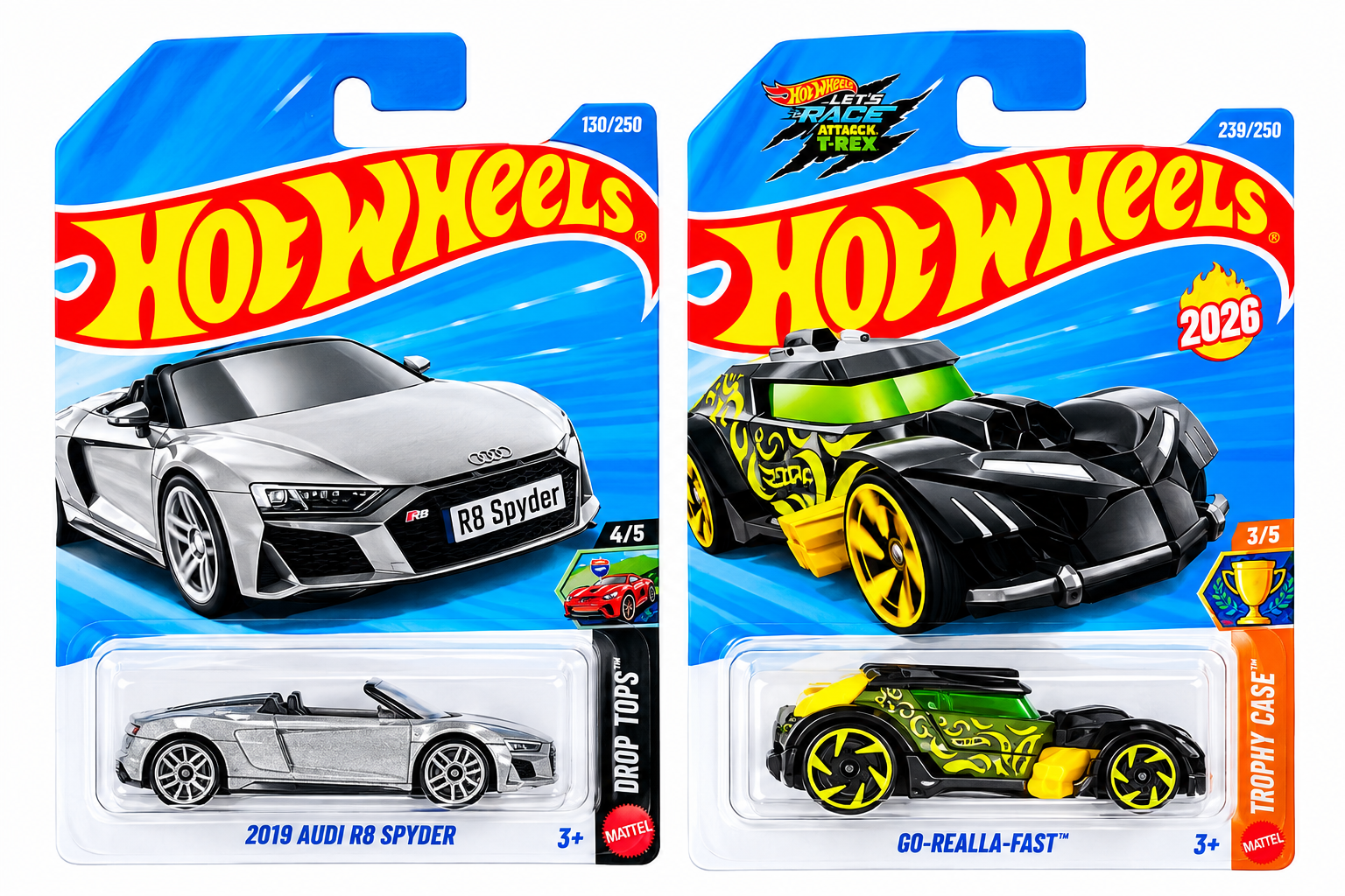 Hot Wheels 2019 Audi R8 Spyder and Go-Realla-Fast