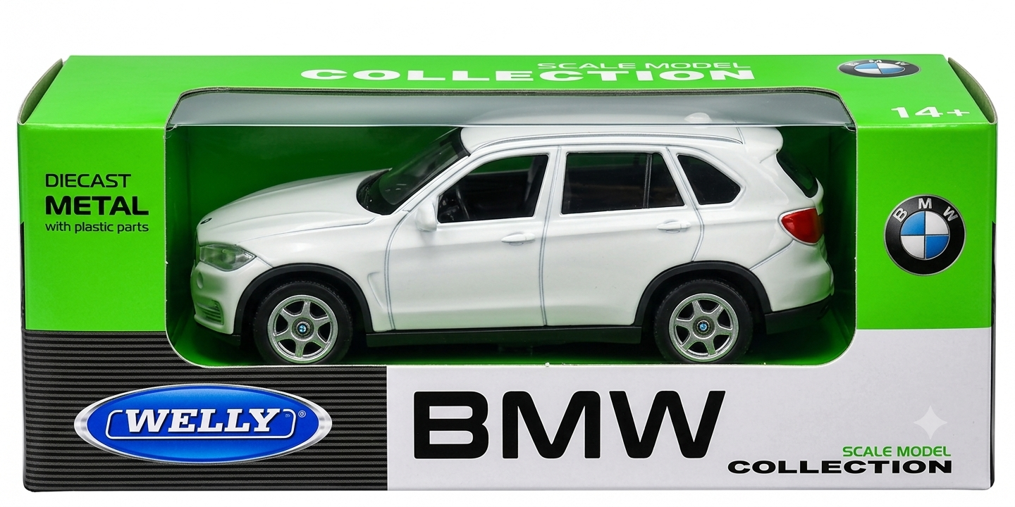 Welly 1:64 BMW X5 diecast model car in White - Toy Marche