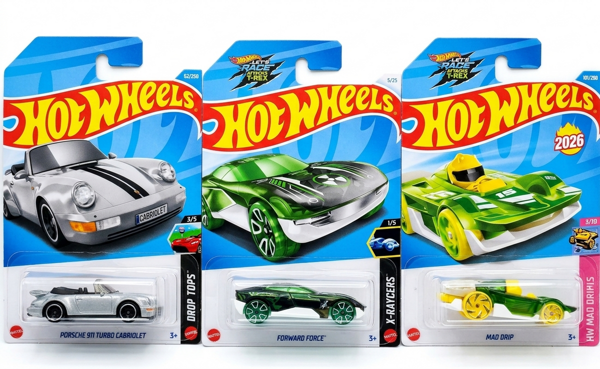 Hot Wheels Porsche 911 Turbo Cabriolet, Forward Force and Mad Drip
