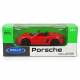 Welly 1:64 Porsche 718 Spyder RS diecast model car in Red - Toy Marche