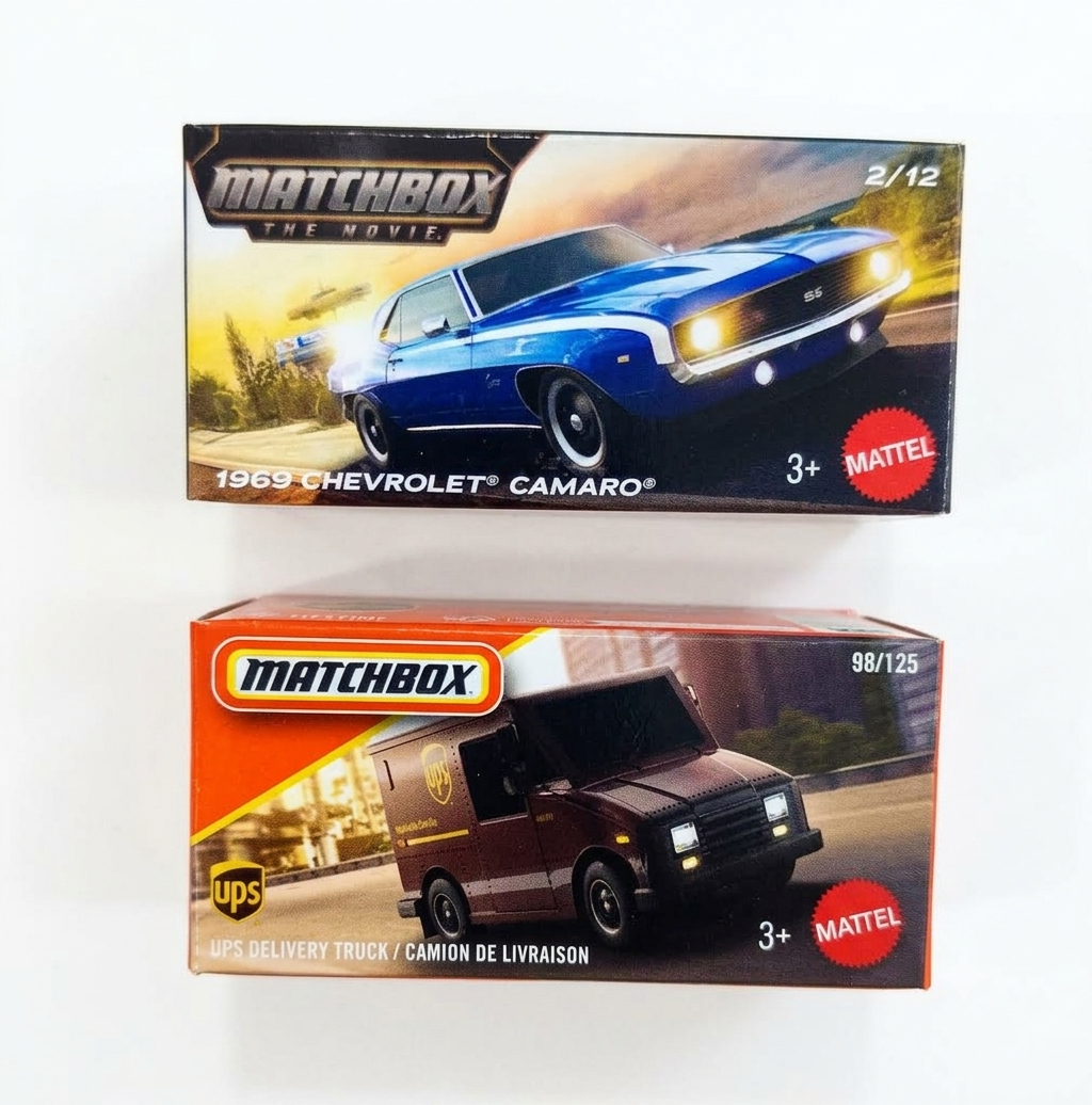 Matchbox The Movie 1969 Chevrolet Camaro And UPS Delivery Truck
