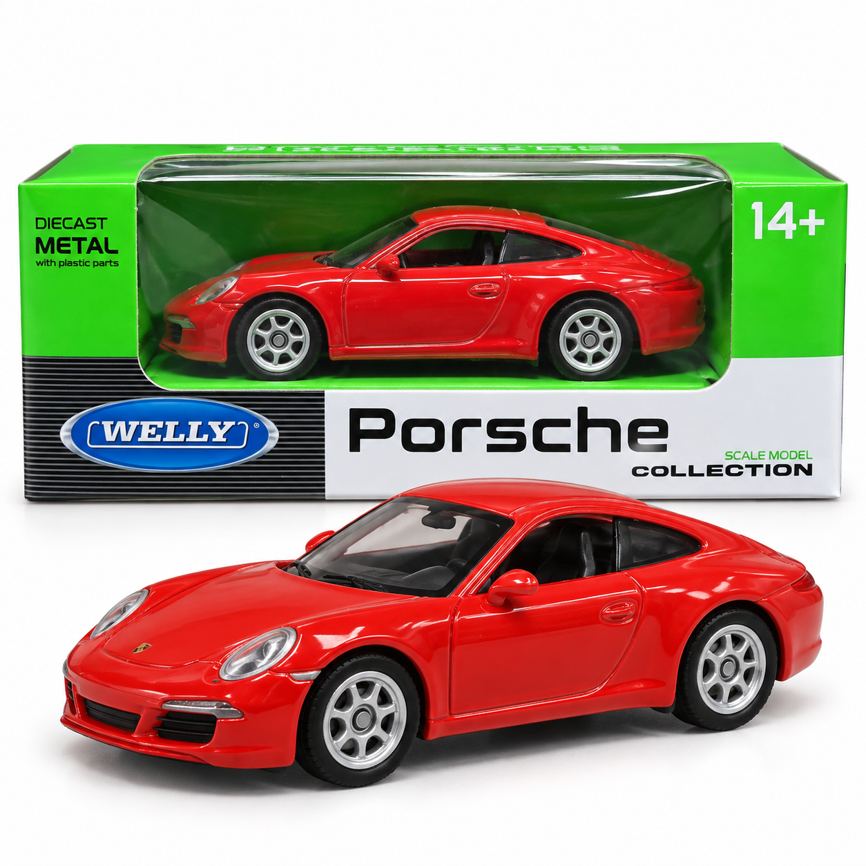 Welly: Porsche 911 Carrera S - Red