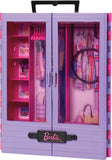 Barbie Fashionistas Ultimate Closet Playset with Translucent Doors, Fold-Out Rack & 6 Hangers