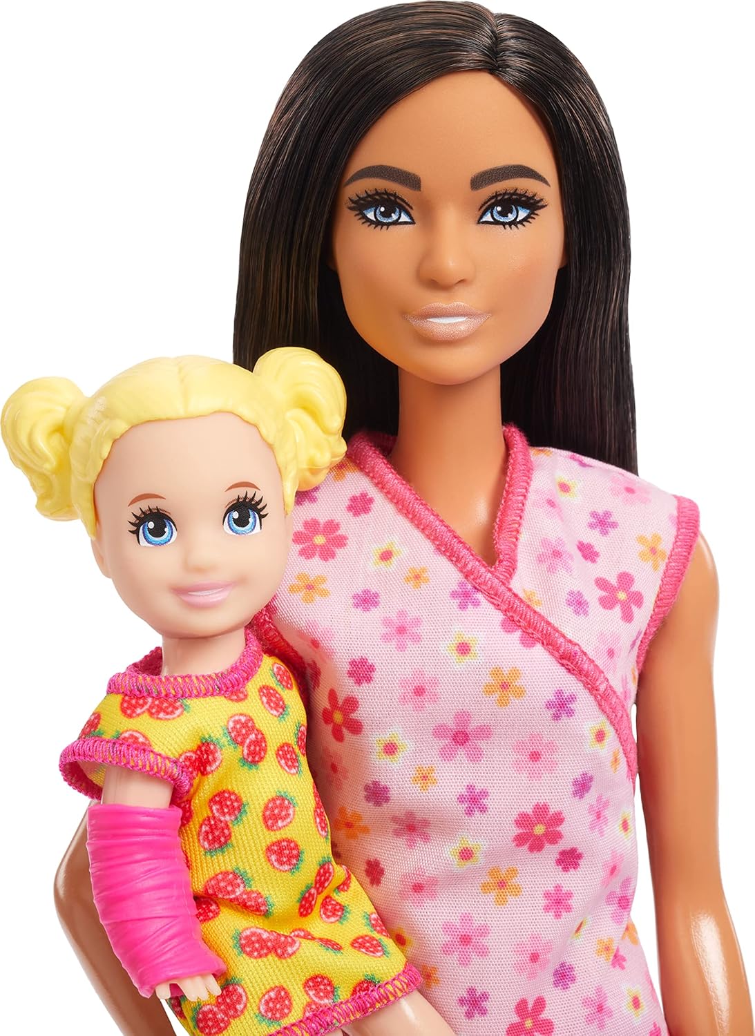 Barbie Pediatrician Doll and Doctor Playset with Accessories, Pink Scrubs for 3 Years & Above (Pink)