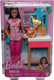 Barbie Pediatrician Doll and Doctor Playset with Accessories, Pink Scrubs for 3 Years & Above (Pink)
