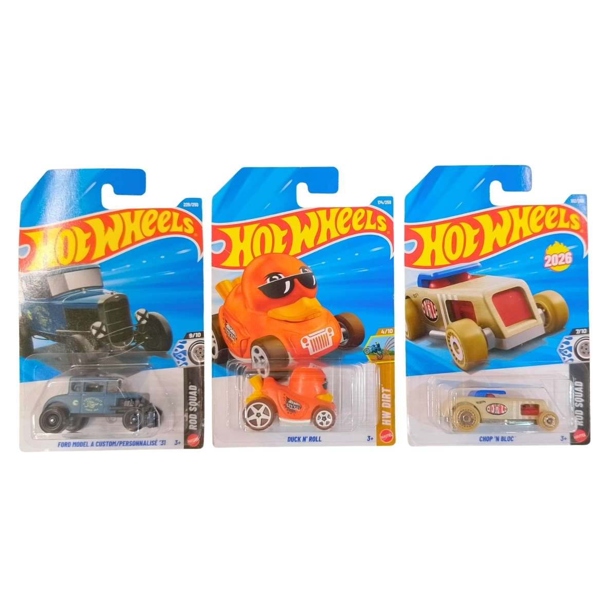 Hot Wheels Ford Model A Custom '31, Duck N'Roll And Chop 'N Bloc