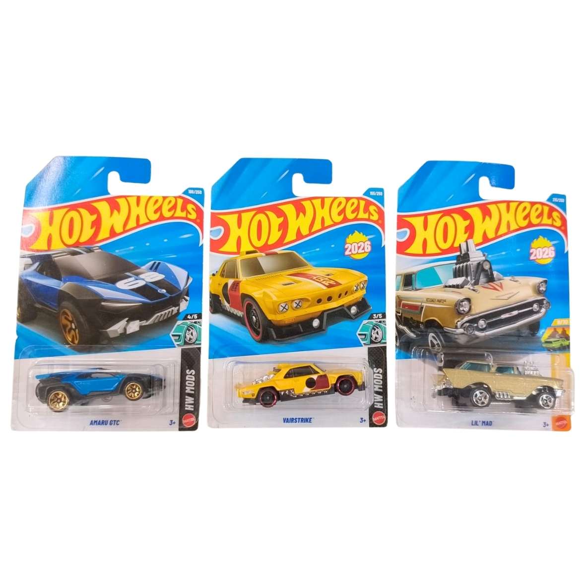 Hot Wheels Amaru GTC, Vairstrike And Lil' Mad (Copy)