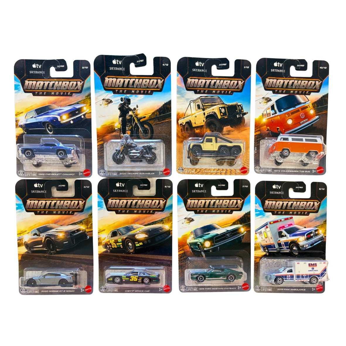 Matchbox The Movie - Set of 8 Cars