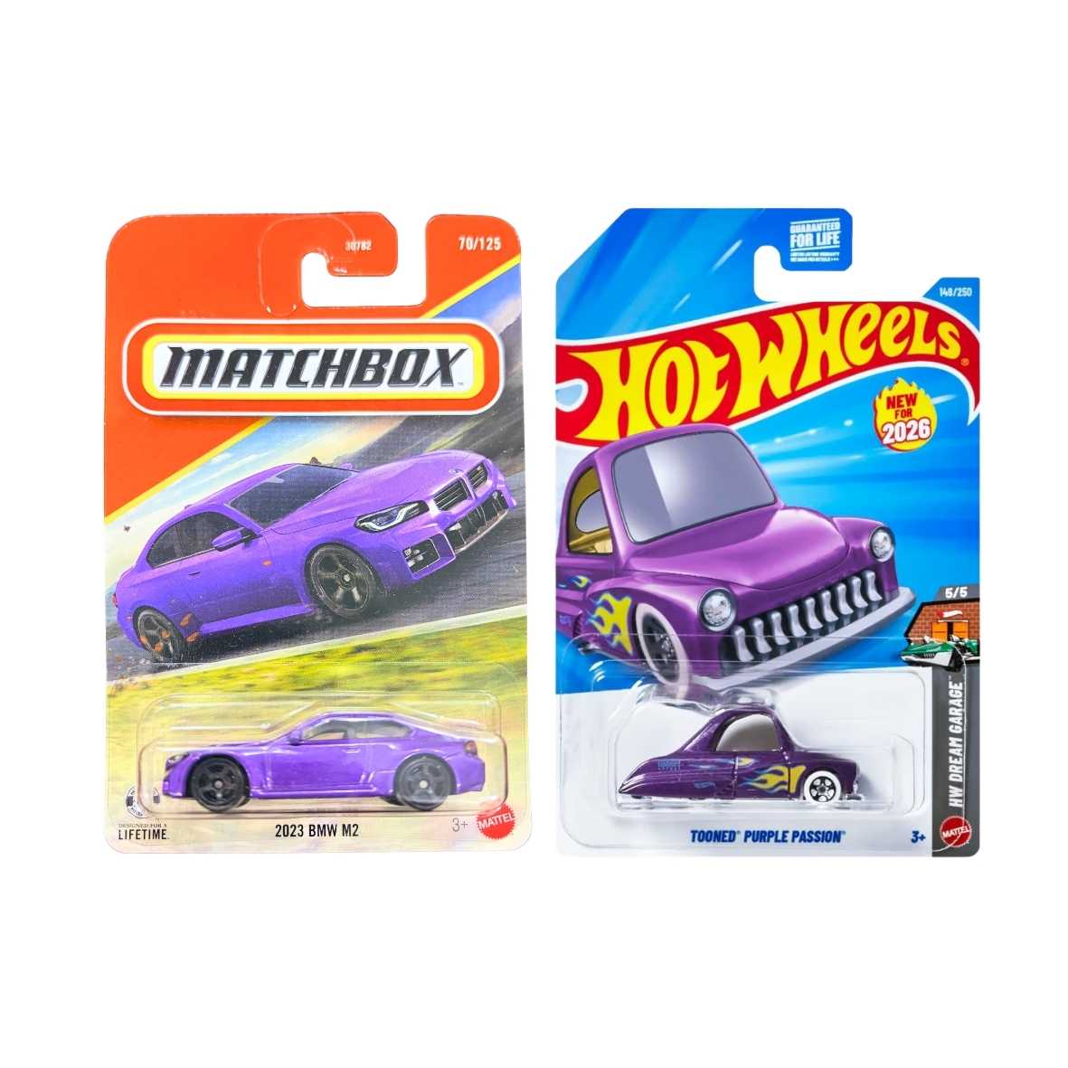 Matchbox 2023 BMW M2 And Tooned Purple Passion