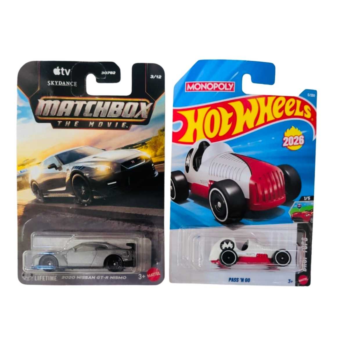 Matchbox 2020 Nissan GT-R Nismo And Hot Wheels Pass 'N Go