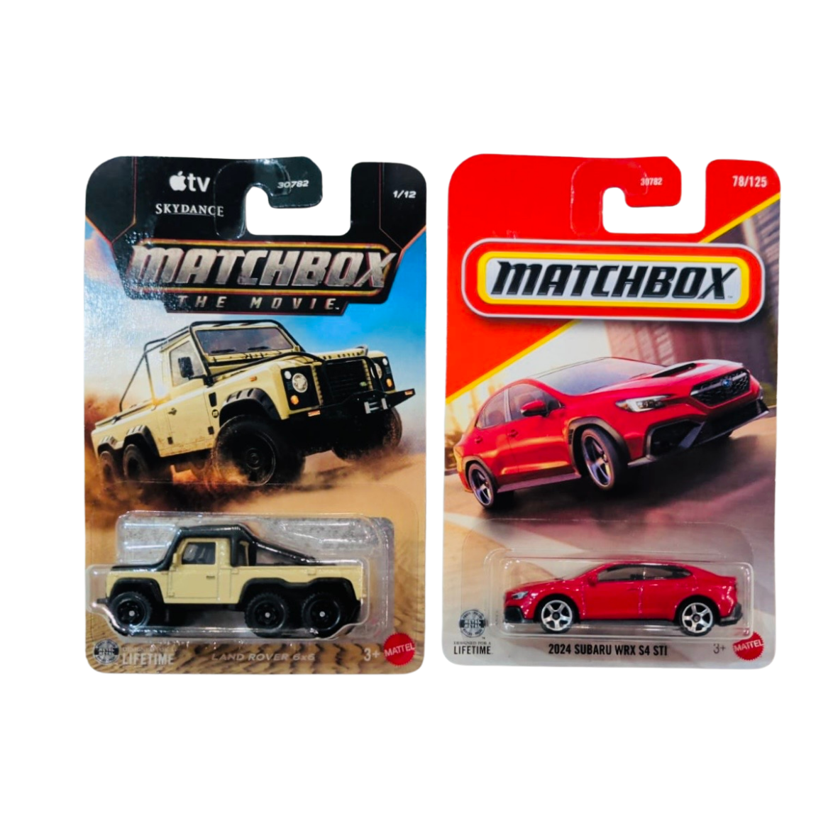 Matchbox Land Rover 6x6 And 2024 Subaru WRX S4 STI