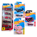 Hot Wheels Ferrari 5 Car Set, Street Shaker, Monster High Ghoul Mobile And Roller Toaster