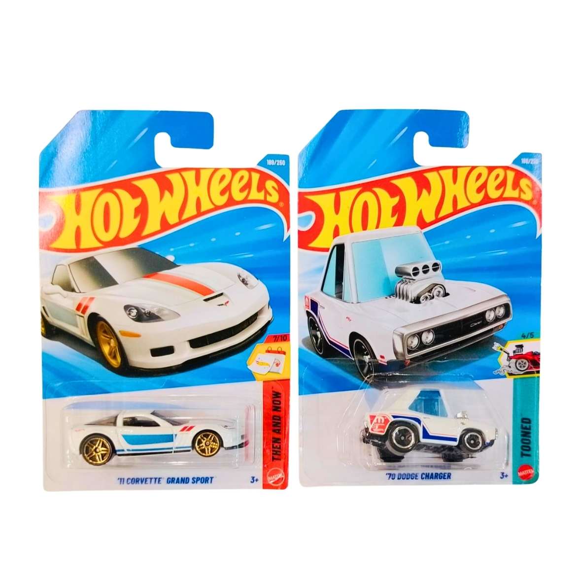 Hot Wheels '11 Corvette Grand Sport And '70 Dodge Charger