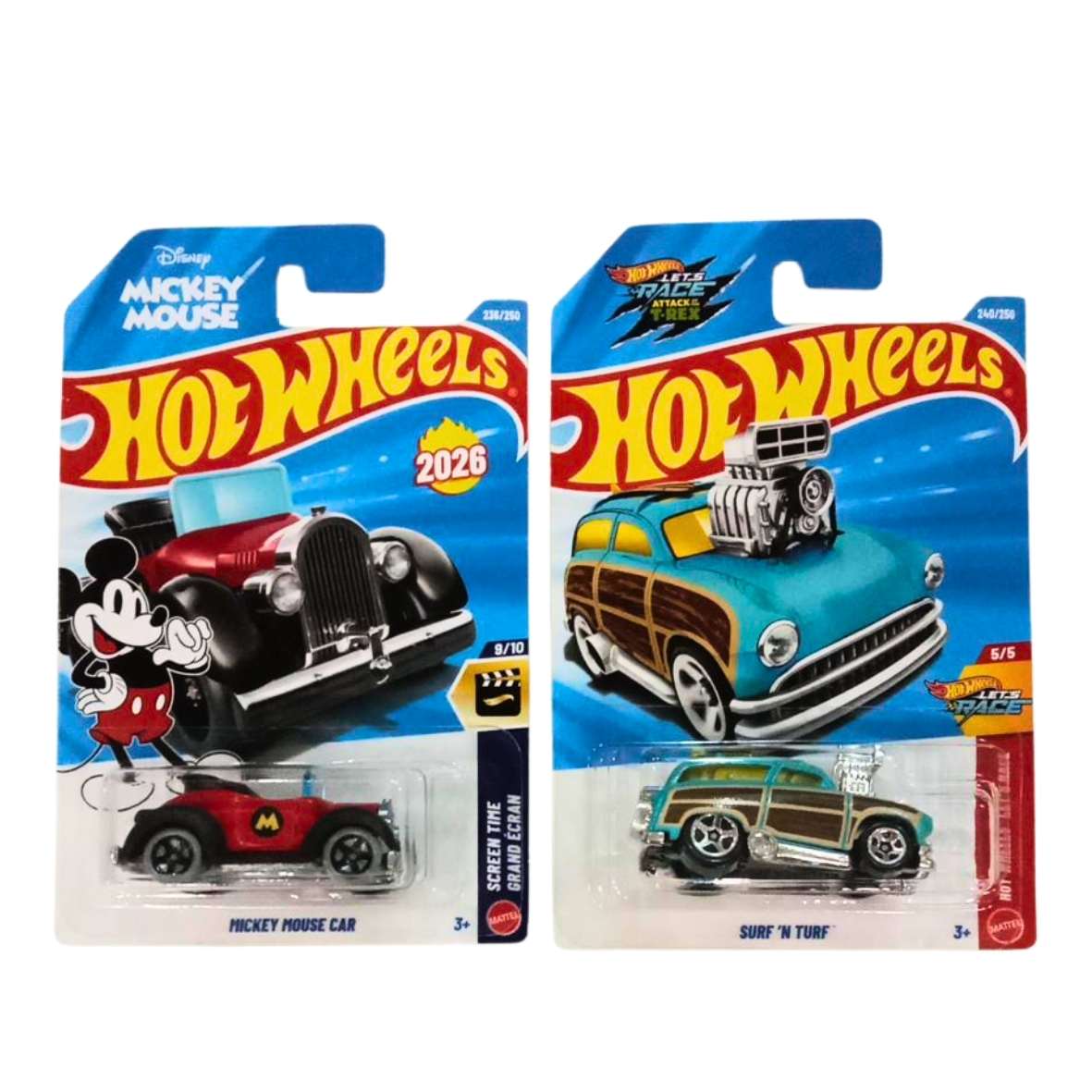 Hot Wheels Mickey Mouse Car And Surf 'N Turf