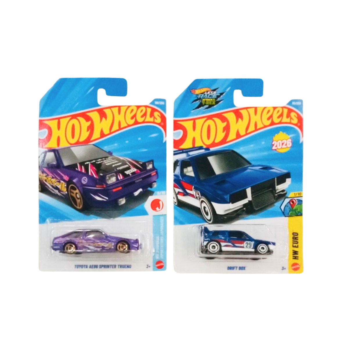 Hot Wheels Toyota AE96 Sprinter Trueno And Drift Box