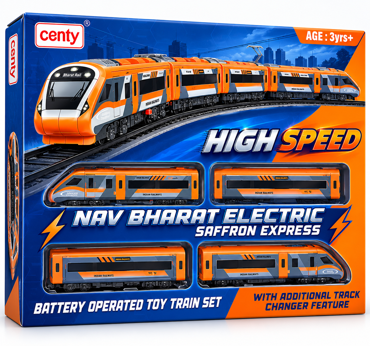 Centy toys Nav Bharat Electric Saffron Express