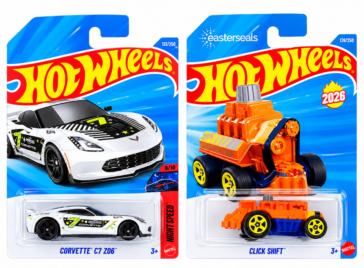 Hot Wheels Corvette C7 Z06 and Click Shift