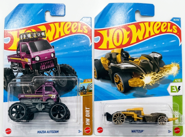 Hot Wheels Mazda Autozam and Wattzup