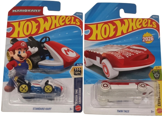 Hot Wheels Standard Kart and Twin Tags