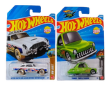 Hot Wheels Aston Martin DB5 Safari Edition and Tooned Purple Passion