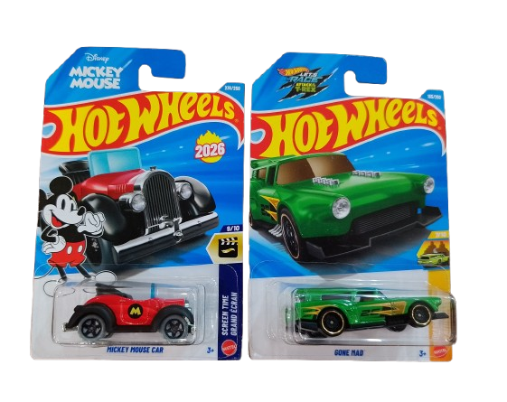 Hot Wheels Mickey Mouse Car And Gone Mad