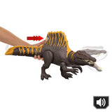 Jurassic World Rebirth Tail Thrasher Spinosaurus Action Figure, Dinosaur Toy With 2 Attack Moves