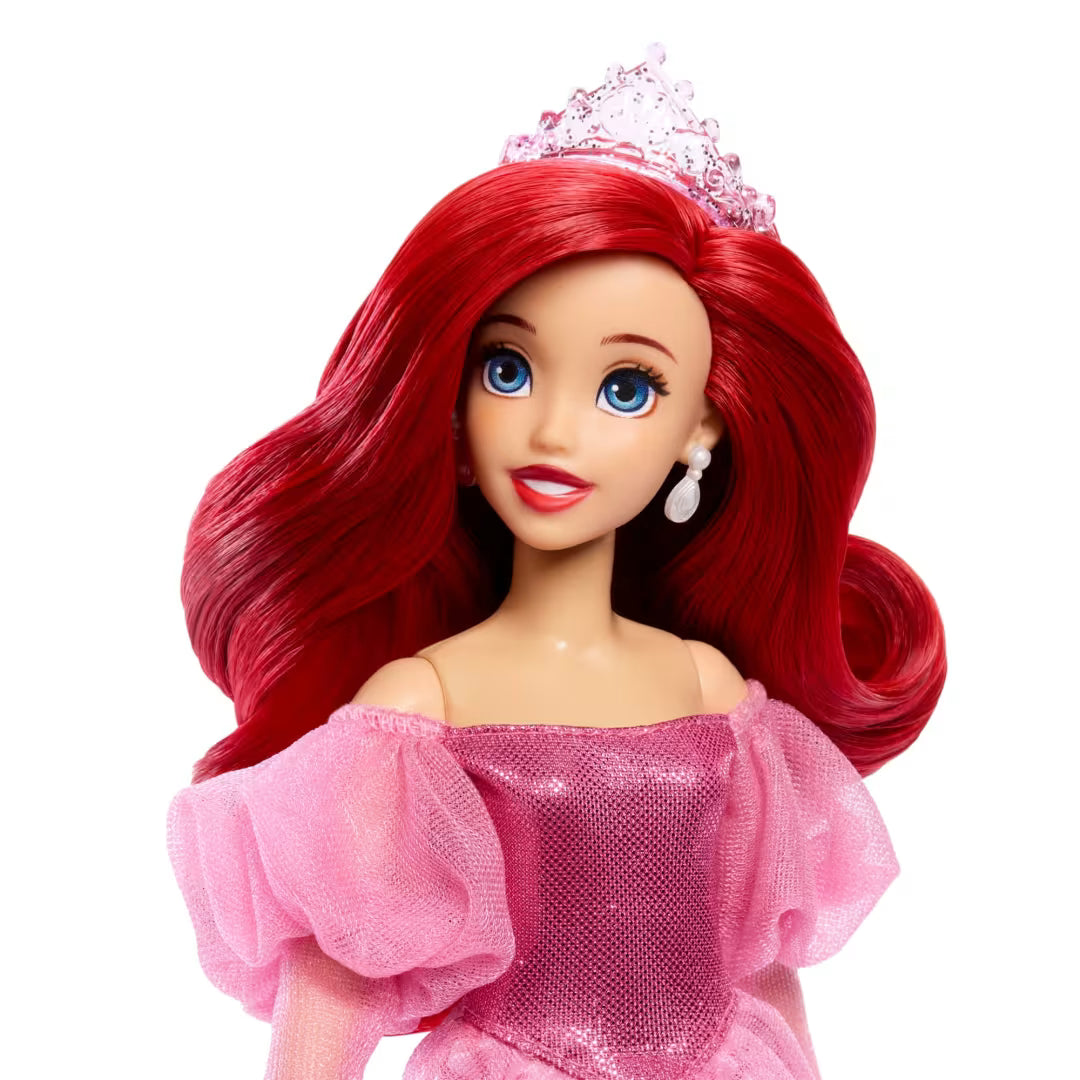 Disney Princess Enchanted Stories Ariel Fashion Doll With Sparkling Dress & Accessories, Posable